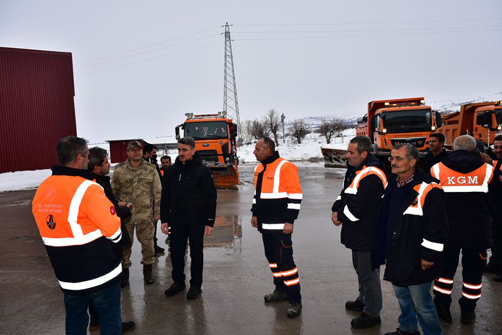 Karayolları çalışanlarına teşekkür etti