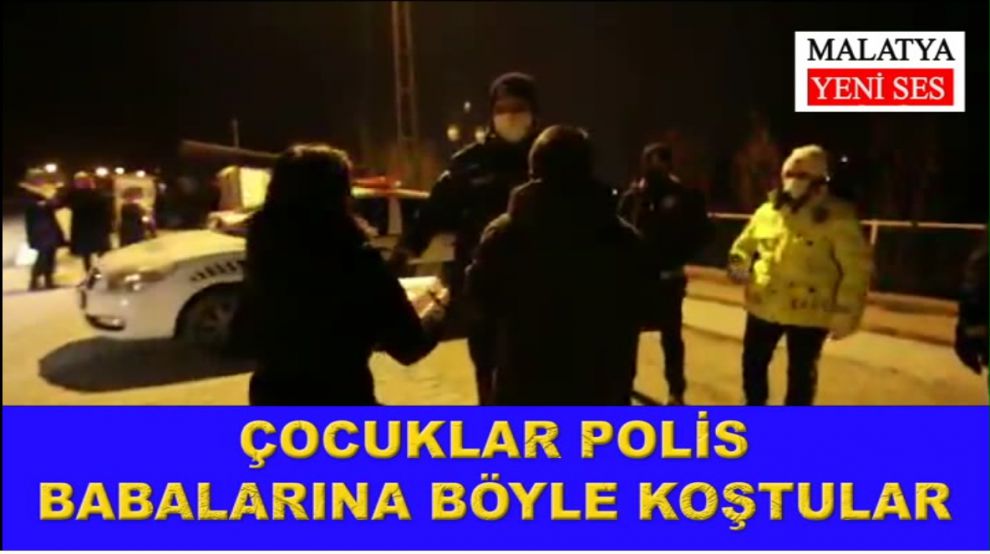 Polis çocuklarından babalara sürpriz