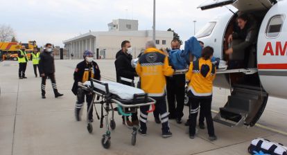 Almanya'da Türk vatandaşı tedavi için uçakla Malatya'ya getirildi