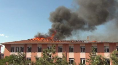 Malatya Devlet Hastanesi'nin son görüntüleri…böyle yanmıştı
