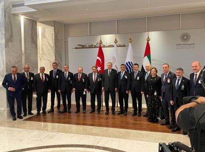 Fendoğlu, Erdoğan'ın BAE Heyetinde