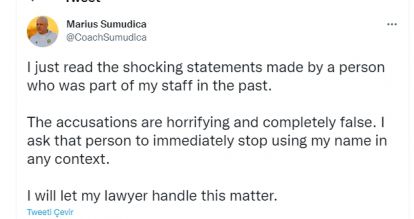  “Cinsel Taciz İddiaları korkunç ve tamamen yalan” dedi