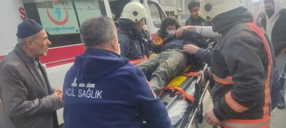 Yangın da 1 kişi yaralandı