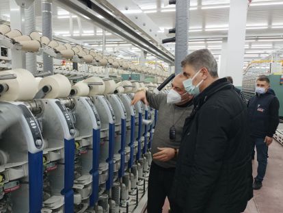 Vali Baruş, OSB'deki Fabrikaları Ziyaret Etti