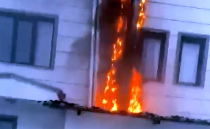 Kız öğrenci yurdunda alevler yükseldi