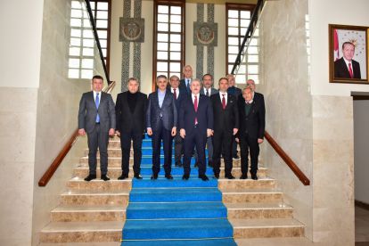 BBP Lideri Destici, Vali Baruş ve Emniyet Müdürü Dağdeviren'i ziyaret etti