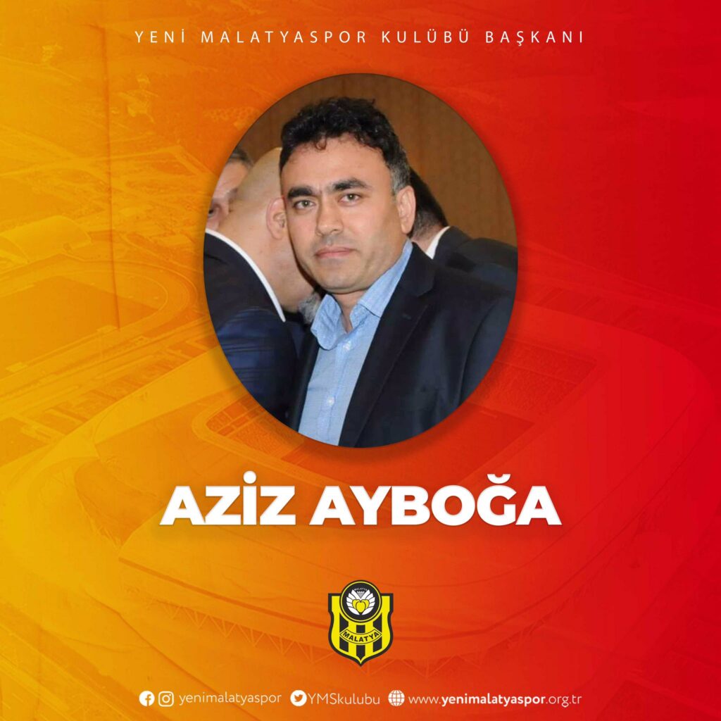 Yeni Malatyaspor’un seçimli genel kurulunda mevcut başkan Adil Gevrek 8 yıl sonra kulübe veda etti, kongreye başkan adayı olarak giren Kamil Göksu, kongre ortasında adaylıktan çekilince, genel kurulda olmayan Aziz Ayboğa başkanlığındaki liste yönetime seçildi