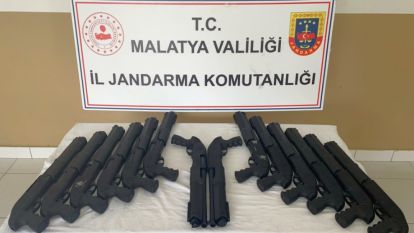 Jandarma operasyonunda 14 pompalı ele geçirildi