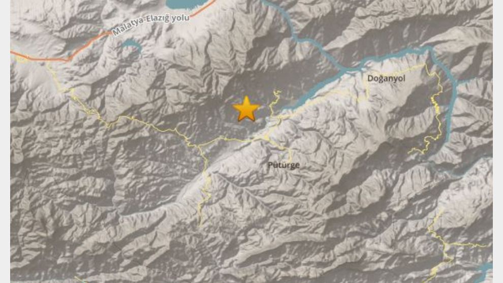 Pütürge'de 4.1 büyüklüğünde deprem...