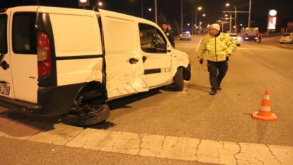 Araç 60 metre sürüklenerek karşı şeride geçti, 1 yaralı