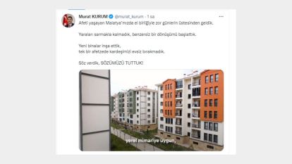 Bakan Kurum açıkladı, “Malatya'da tek bir afetzede evsiz kalmadı”