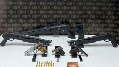 6 silah ele geçirildi