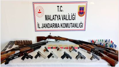 Operasyonda 19 silah ele geçirildi 