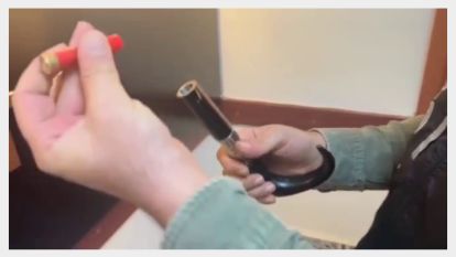 Operasyonda “bastonlu silah” ele geçirildi