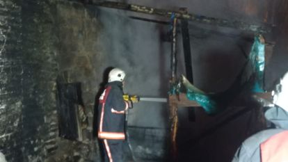 Yandı, küle döndü 