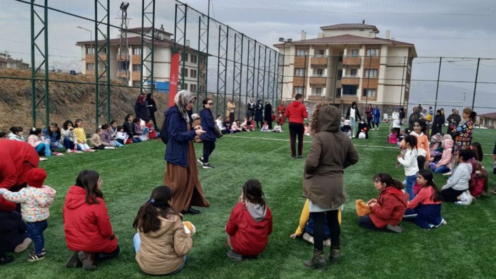 Depremzede çocuklar için etkinlik düzenlendi