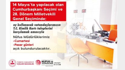 Nüfus Müdürlüklerinde seçim mesaisi 