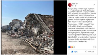 “Malatya, Malatya olalı böyle pahalılık, böyle fırsatçılık ve böyle kolpacılık görmedi"