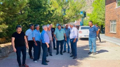 Fendoğlu'ndan büyük yangın atlatan köye ziyaret 