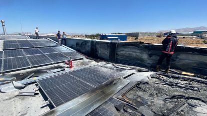 Malatya'da fabrika yangını