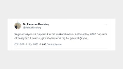 Amerikalının “Deprem 8.4 olurdu” açıklamasına tepki 