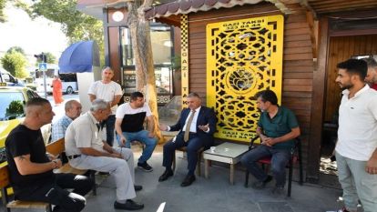 Esnaf gezisine çıkan Valiye; yıkım, hafriyat, asayiş ve aydınlatma şikayetleri aktarıldı 