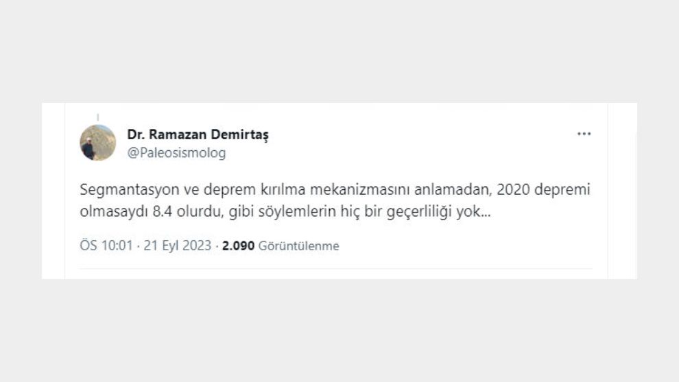 Amerikalının “Deprem 8.4 olurdu” açıklamasına tepki