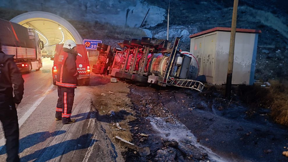 Malatya'da tünel girişinde faciadan dönüldü