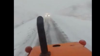 Arapgir'de kar yağışı etkili oldu