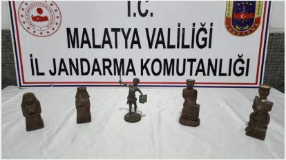 Malatya'da Roma Dönemi heykelleri ele geçirildi 