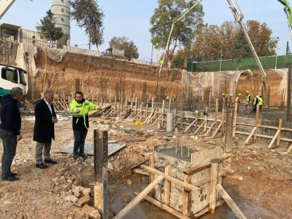 Malatya Valilik binası inşaatında temel ortaya çıktı