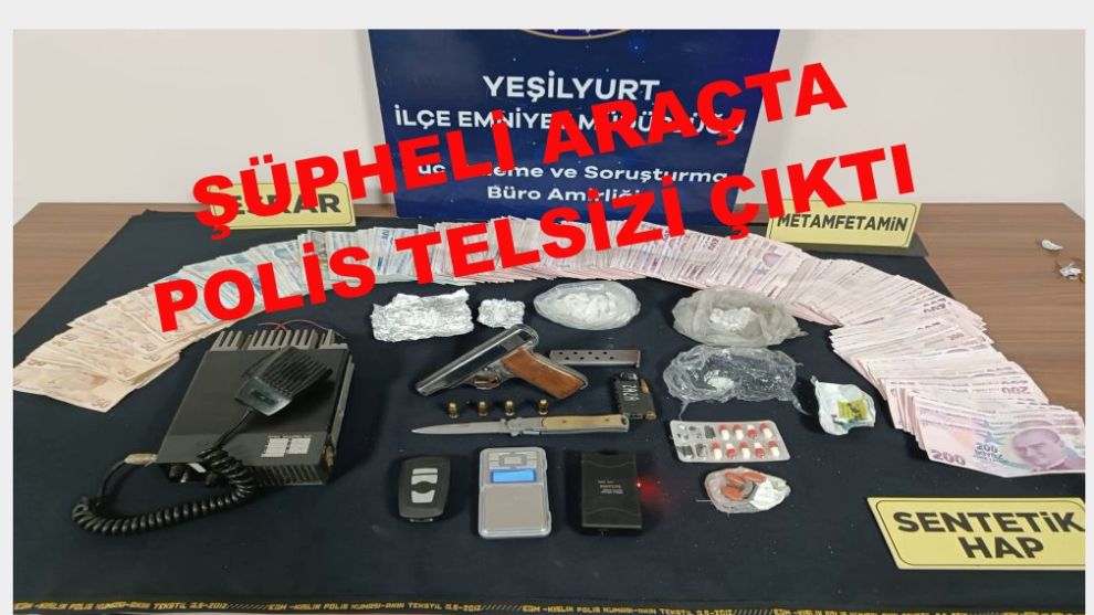 Telsizli uyuşturucu satıcıları polislerden kaçamadı