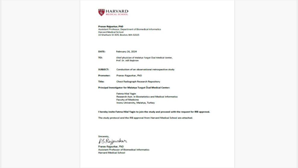 Malatya'daki Genç Akademisyene Harvard Daveti