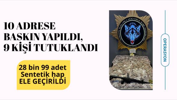 Malatya'da 9 sokak satıcısı tutuklandı