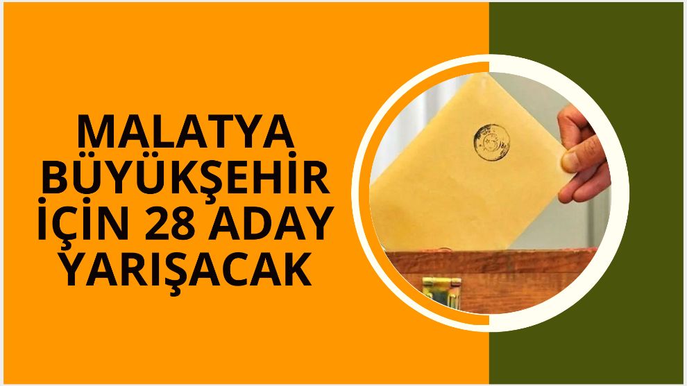 Malatya Büyükşehir İçin 28 Aday Yarışacak