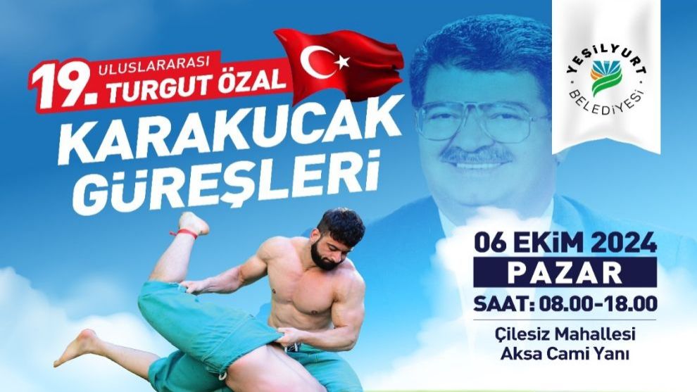 19. Uluslararası Turgut Özal Karakucak Güreşleri Başlıyor