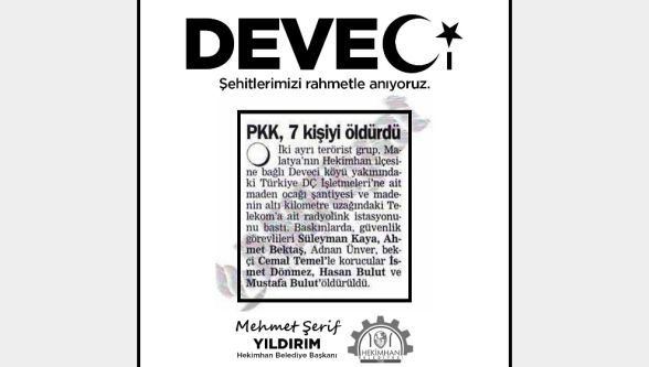 Hekimhan'daki Deveci Şehitleri Unutulmadı 