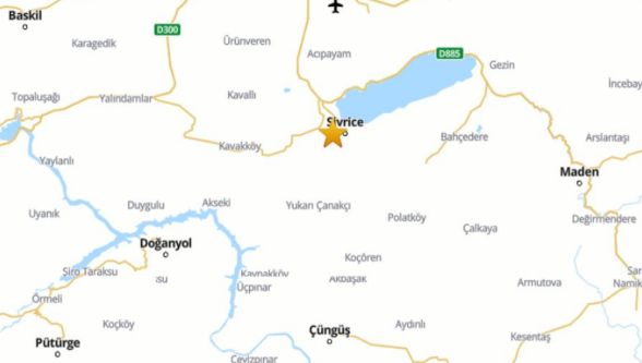 Sivrice'de 3.5 Büyüklüğünde Deprem 