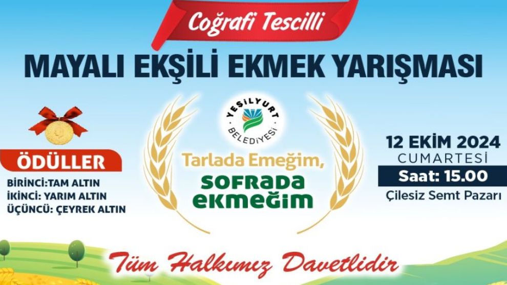 Mayalı Ekşili Ekmek Yarışması Düzenleniyor