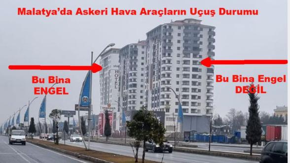 3 Bina Yan Yana... Askeri Hava Araçları Sadece Birisine Takılıyor!..