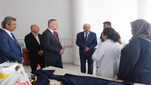 Malatya'da Dayanışma Mesajı! MAGİNDER'den Hacı Bektaş Veli Vakfı'na Ziyaret