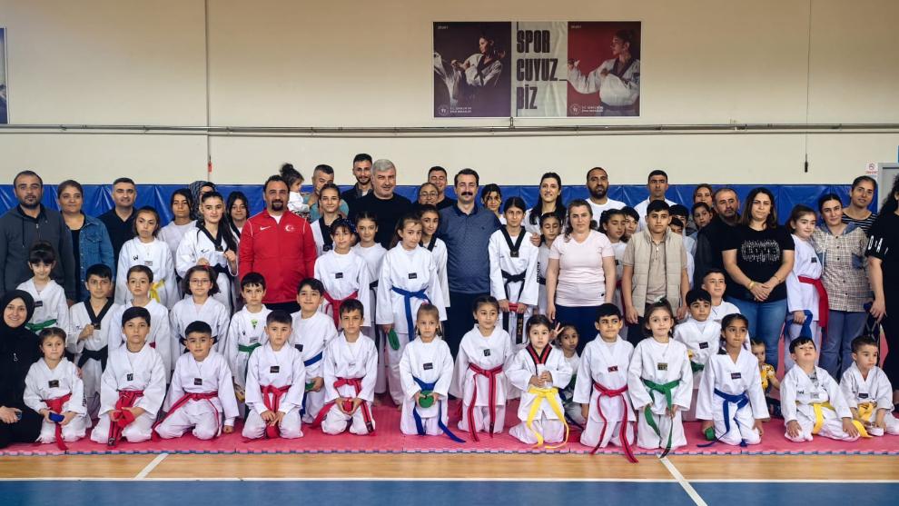 Hekimhan'da Spor Bayramı! Tekvando Sınavına Yoğun İlgi