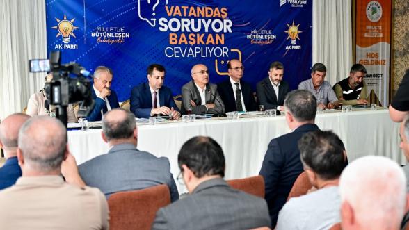 Yeşilyurt'ta mahalle toplantısında yeni proje açıklandı