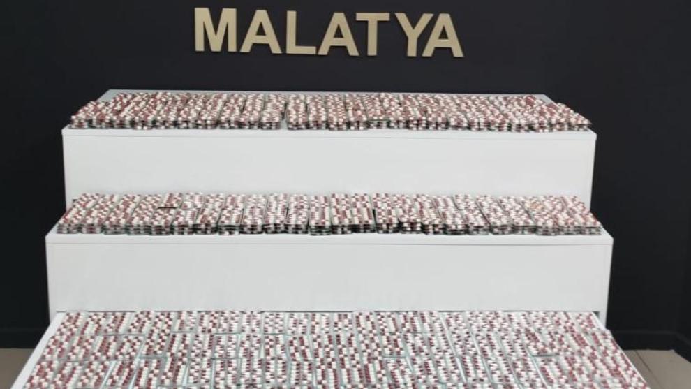 Malatya'da 8 Bin Uyuşturucu Hap Ele Geçirildi, 2 Gözaltı