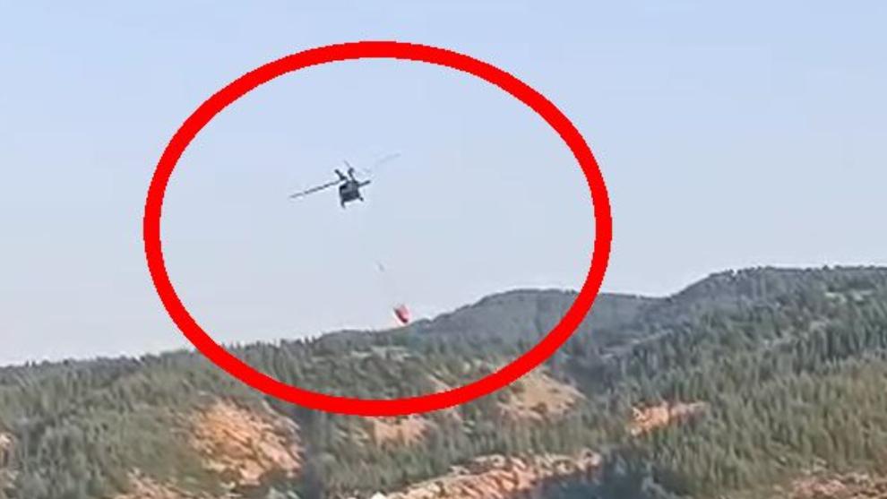 Malatya'da Orman Yangınlarına Helikopter Desteği