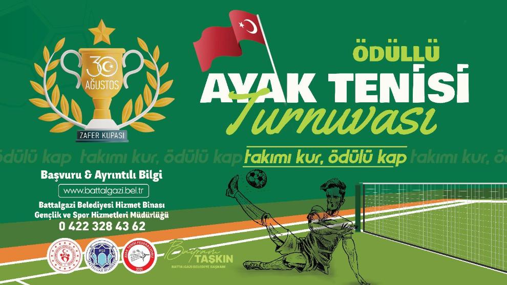 Battalgazi Belediyesi 30 Ağustos'ta ayak tenisi turnuvası düzenliyor