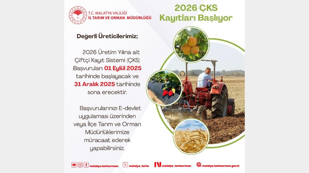 Çiftçiler Dikkat: ÇKS Başvuruları Başlıyor