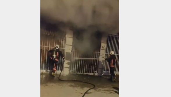 Battalgazi'de Dikim Atölyesinde Yangın Çıktı