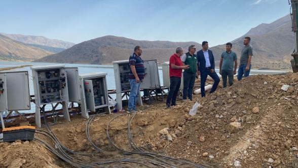 Çat Barajı'nda Malatya'ya sulama için pompa desteği