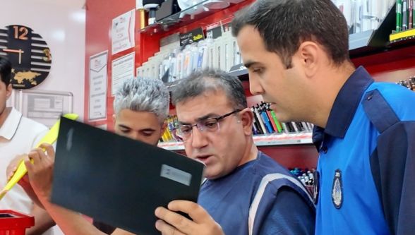 Yeni eğitim yılı öncesi Yeşilyurt'ta kırtasiye denetimi